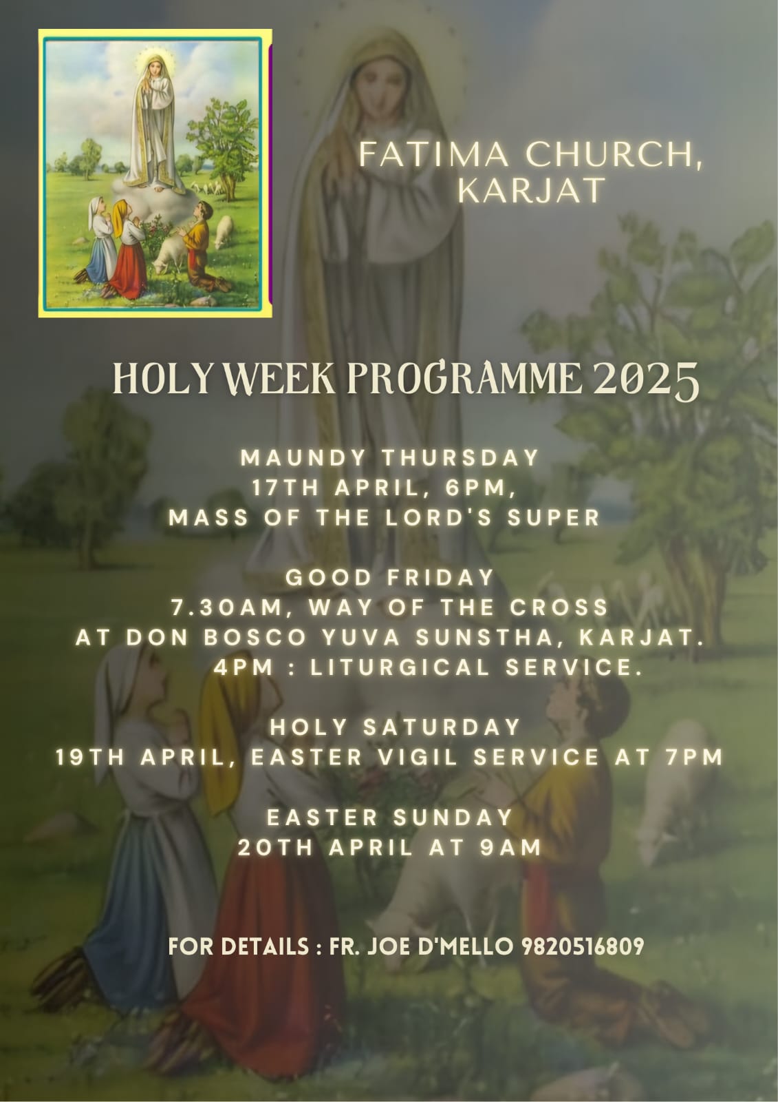 Holy Week Programme 2025