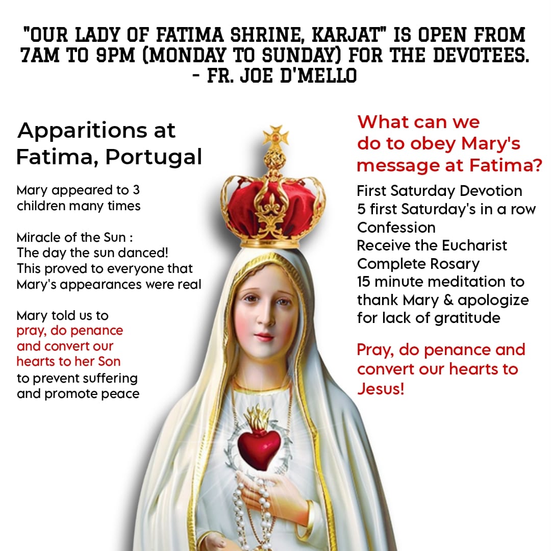 Fatima Shrine Karjat Visiting Hours