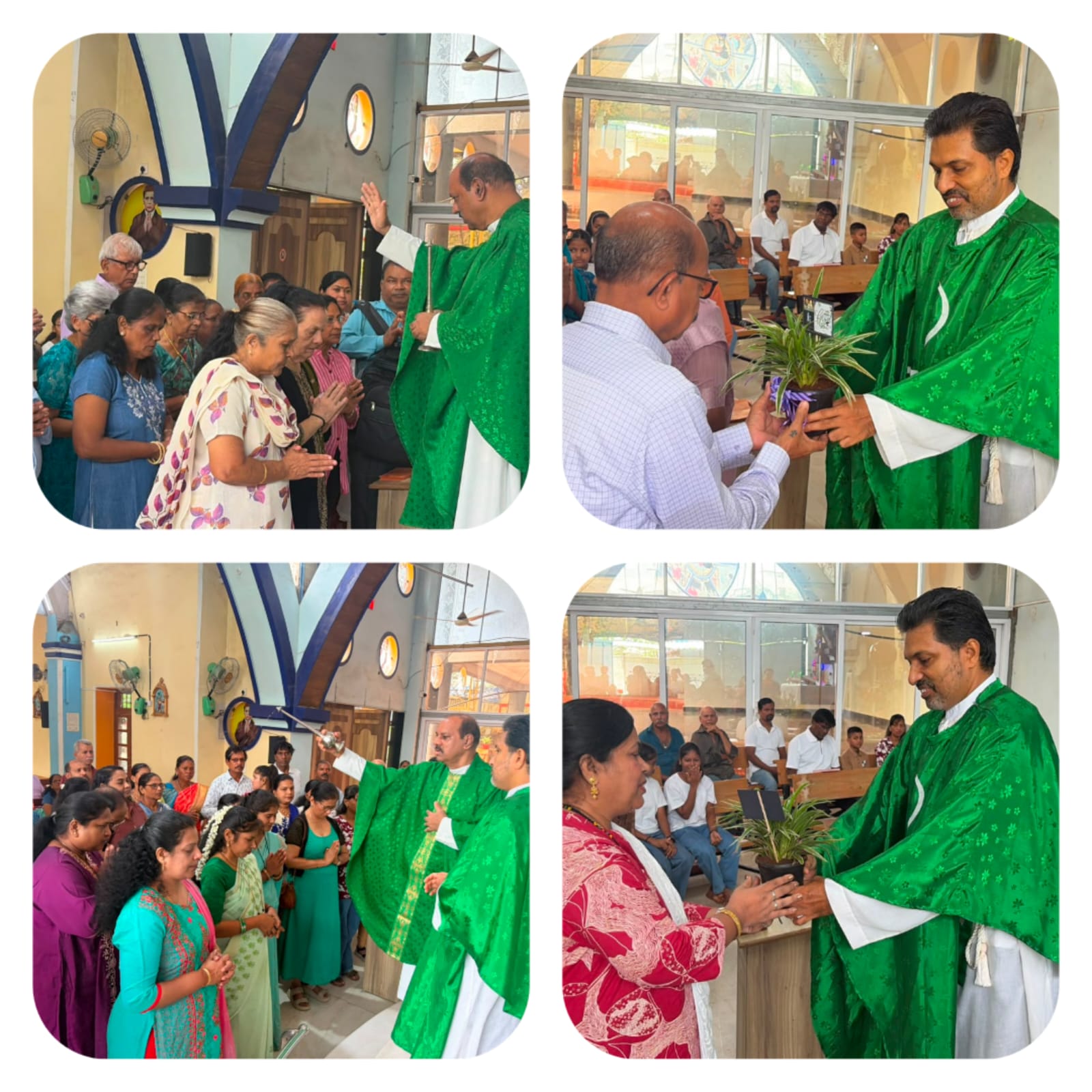 The World Day of GrandParents, Parents and Elderly was Celeberated at Karjat Church